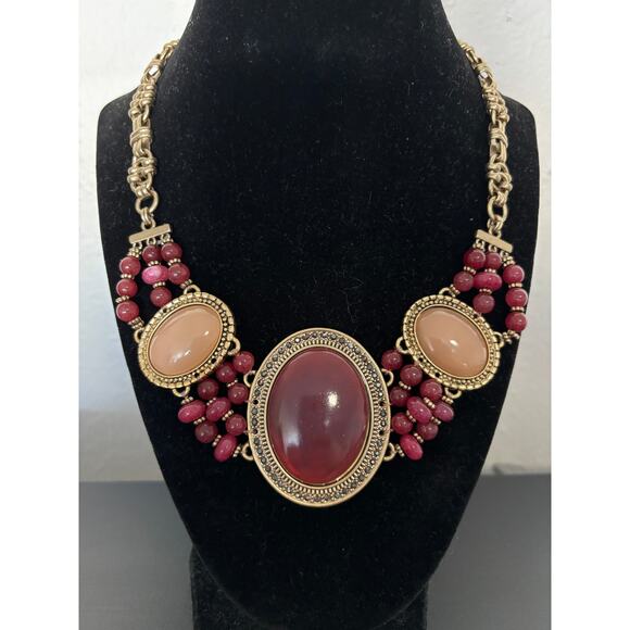 Chico's Jewelry - Vintage Chicos Statement Necklace Gold tone